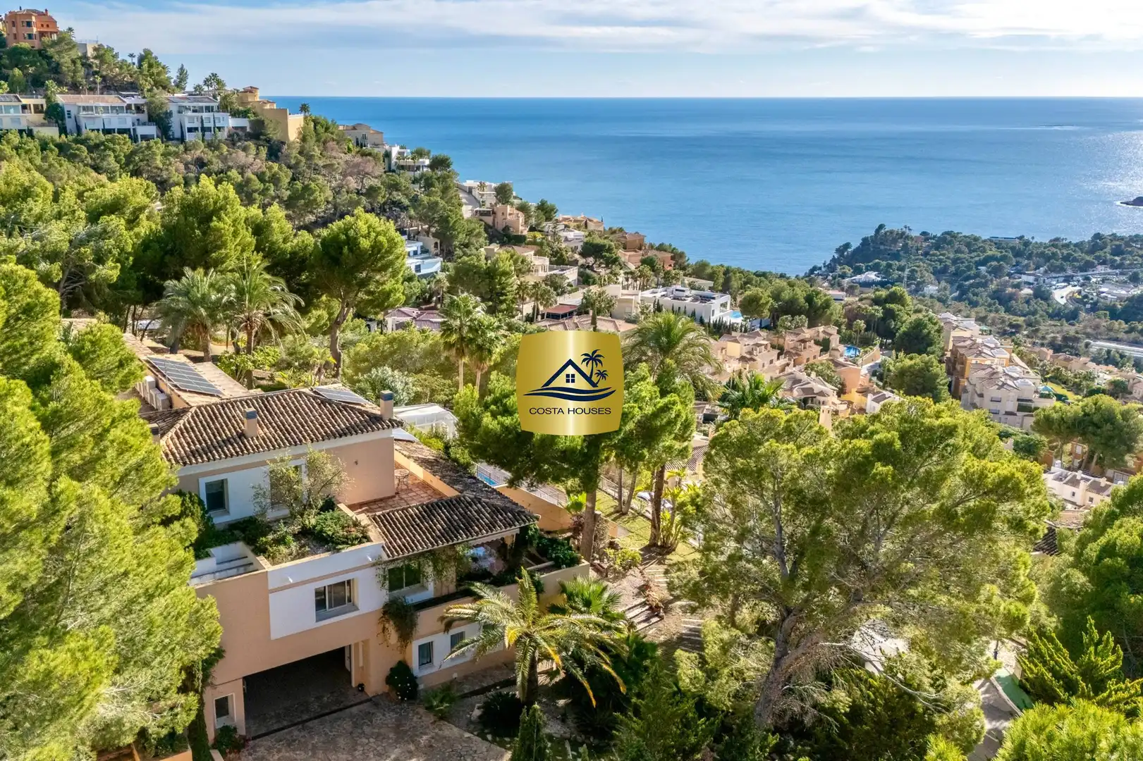 Vista exterior de Casa o chalet en venta en Altea con Aire acondicionado, Jardín privado y Terraza