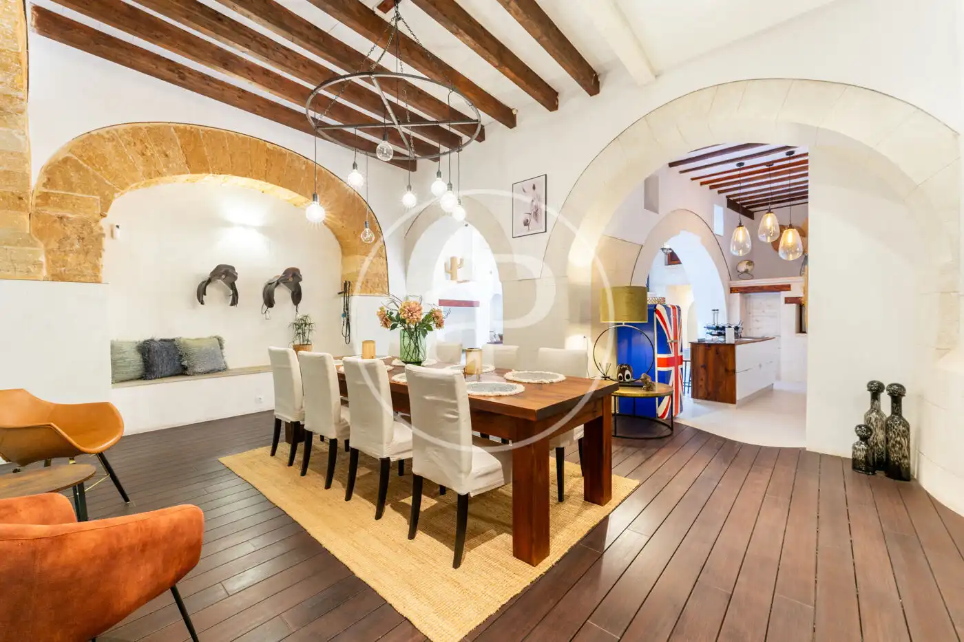Esszimmer von Haus oder Chalet zum Verkauf in  Palma de Mallorca mit Klimaanlage, Heizung und Terrasse