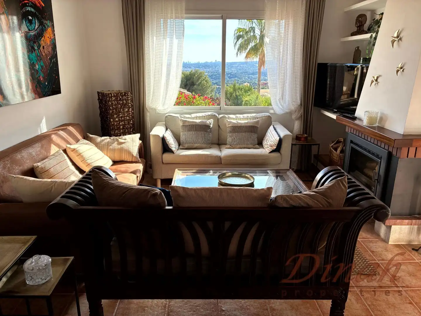 Sala de estar de Casa o chalet en venta en Altea con Aire acondicionado, Calefacción y Piscina