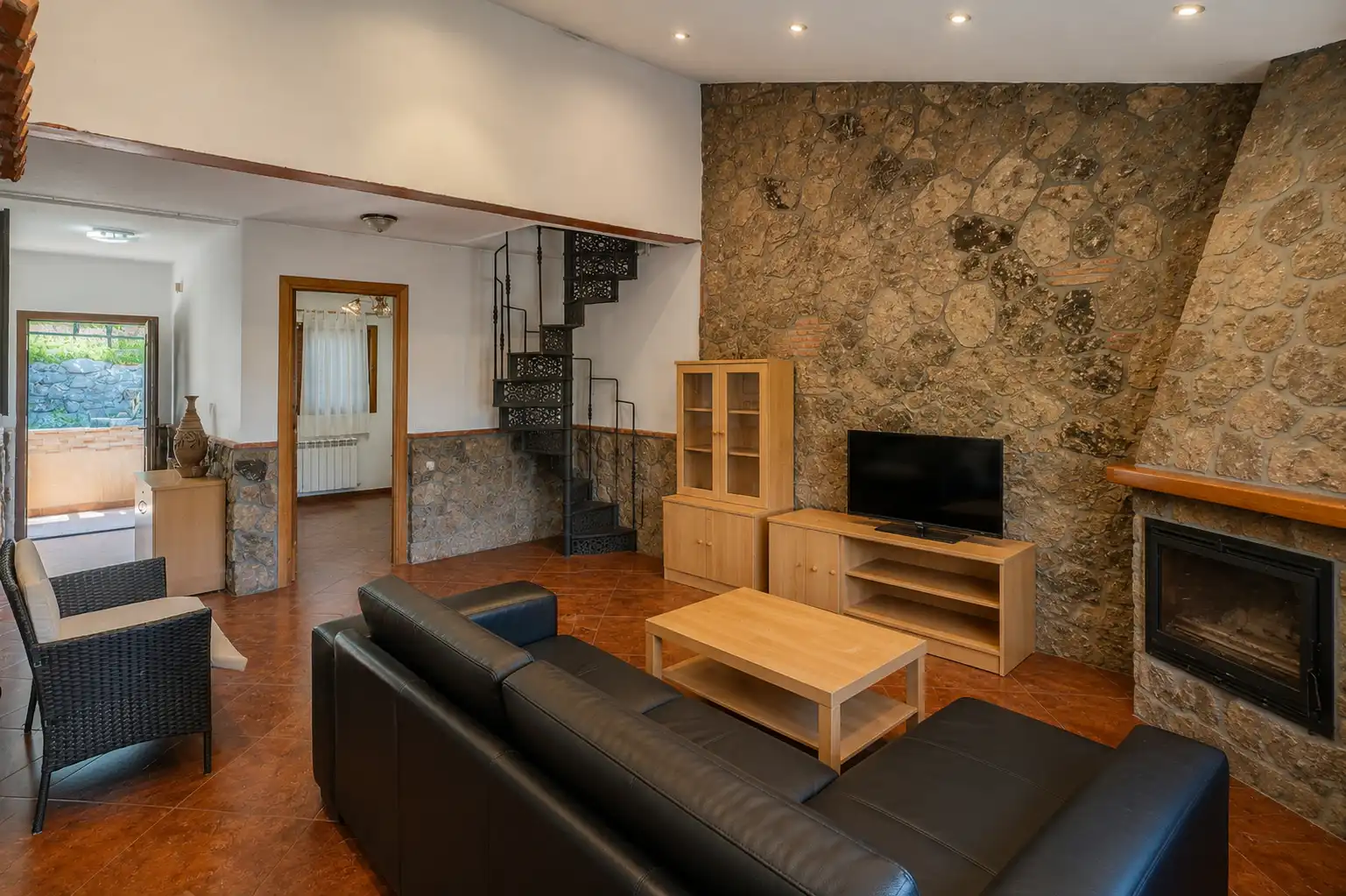 Sala de estar de Casa o chalet en venta en Santa María de la Alameda con Aire acondicionado, Calefacción y Terraza