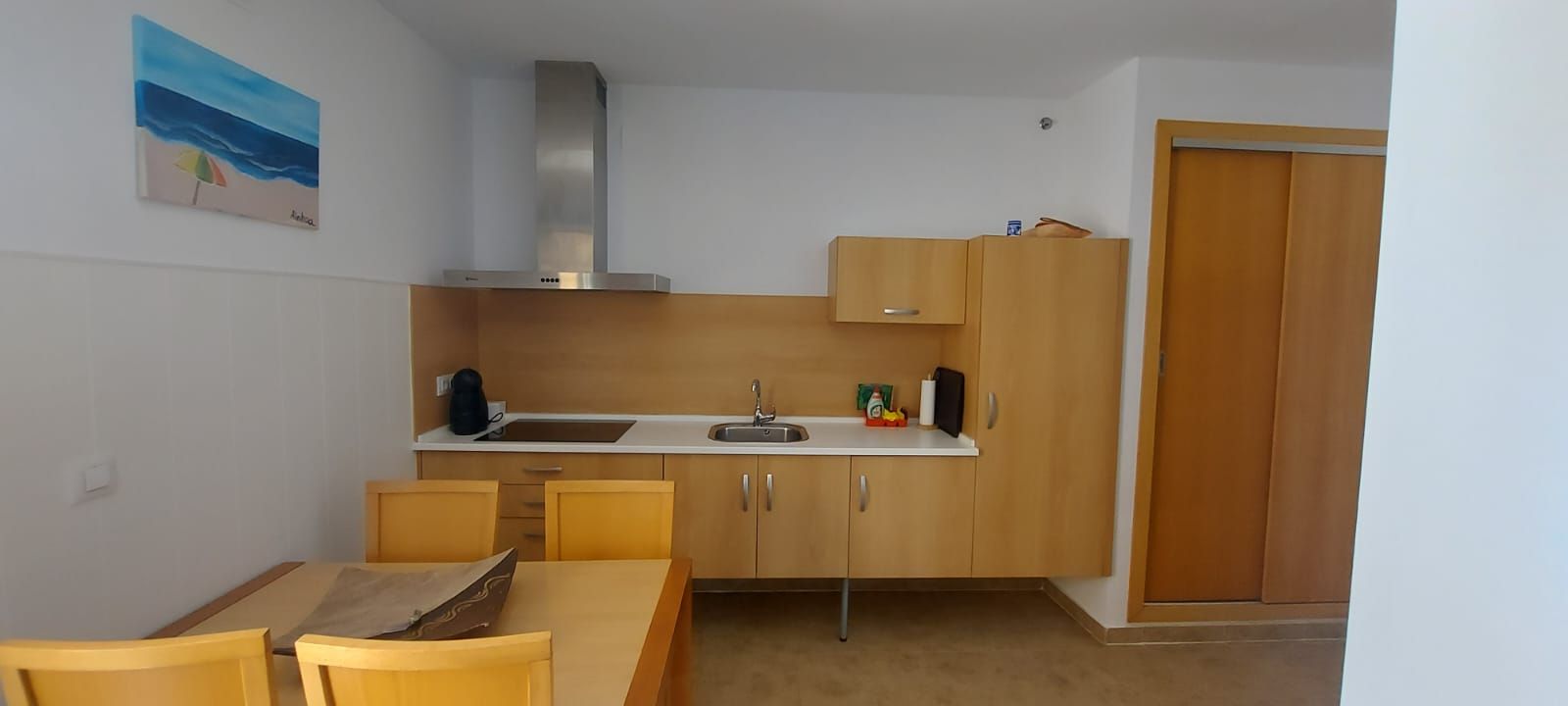 Cuina de Apartament de lloguer en Punta Umbría amb Aire condicionat, Calefacció i Moblat