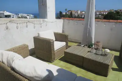 Terrassa de Casa adosada en venda en Mijas amb Terrassa, Piscina i Moblat