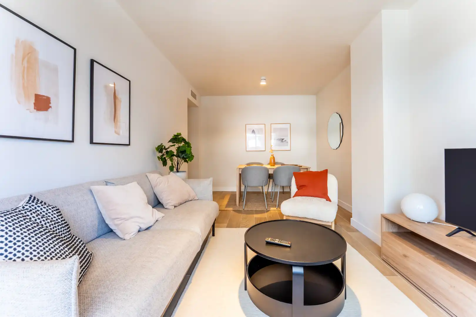 Sala de estar de Piso de alquiler en Valdemoro con Aire acondicionado, Calefacción y Trastero