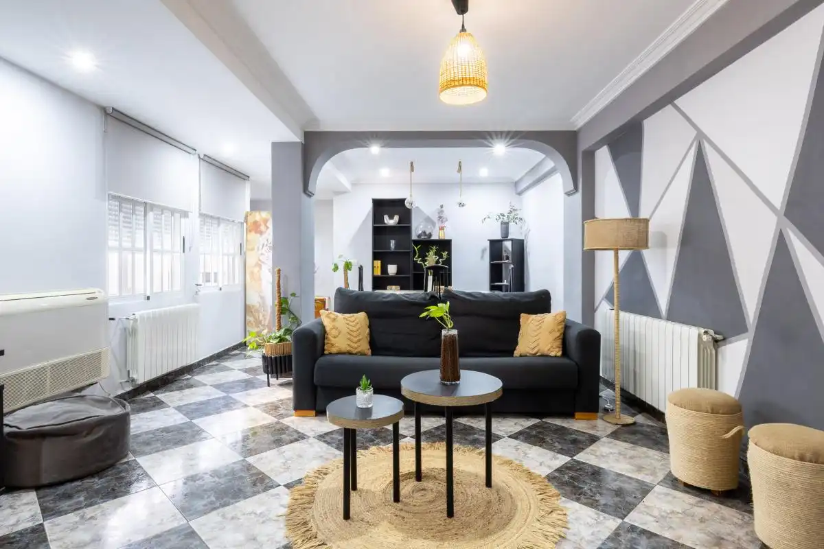 Sala de estar de Ático en venta en Foios con Aire acondicionado, Calefacción y Terraza