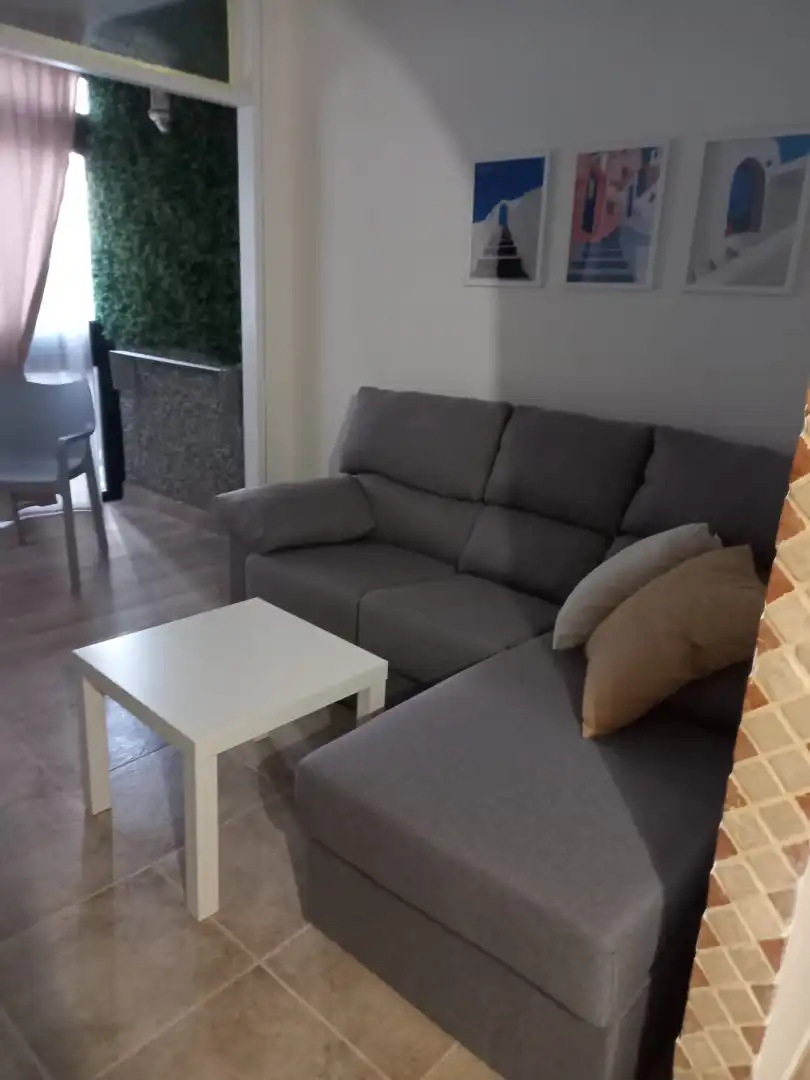 Sala de estar de Estudio de alquiler en Puerto de la Cruz con Amueblado, Horno y Lavadora