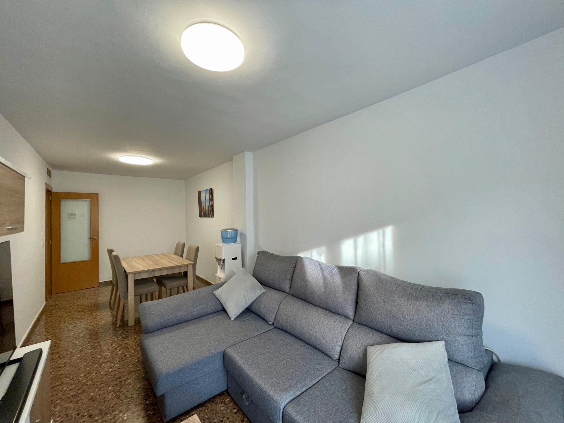 Living room of Flat for sale in Rafelbuñol / Rafelbunyol  with Heating, Storage room and Furnished