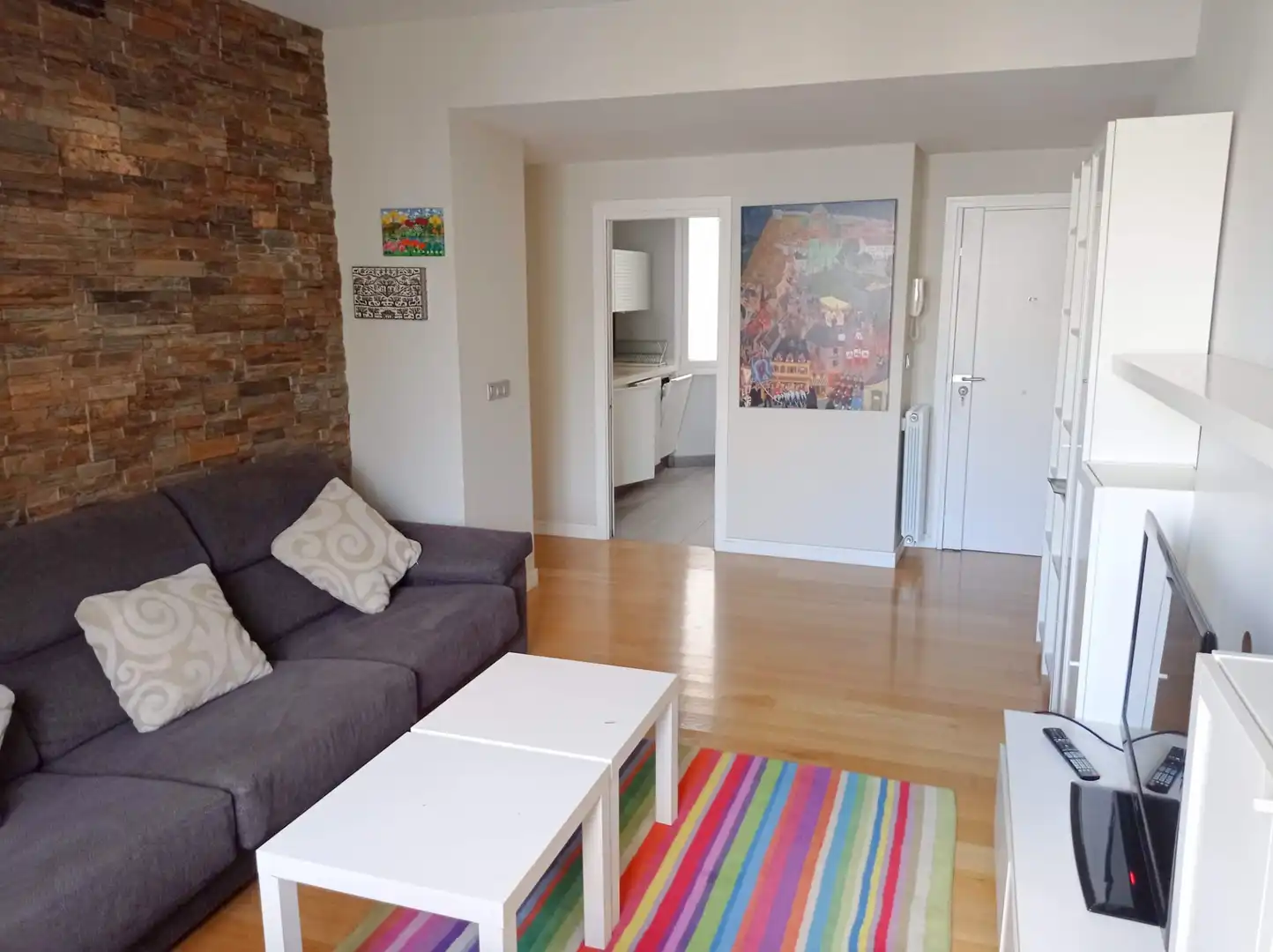 Sala de estar de Piso en venta en Bilbao  con Calefacción y Amueblado