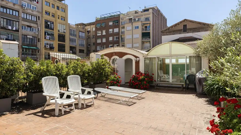 Terrasse von Wohnungen zum Verkauf in Barcelona mit Klimaanlage, Heizung und Terrasse