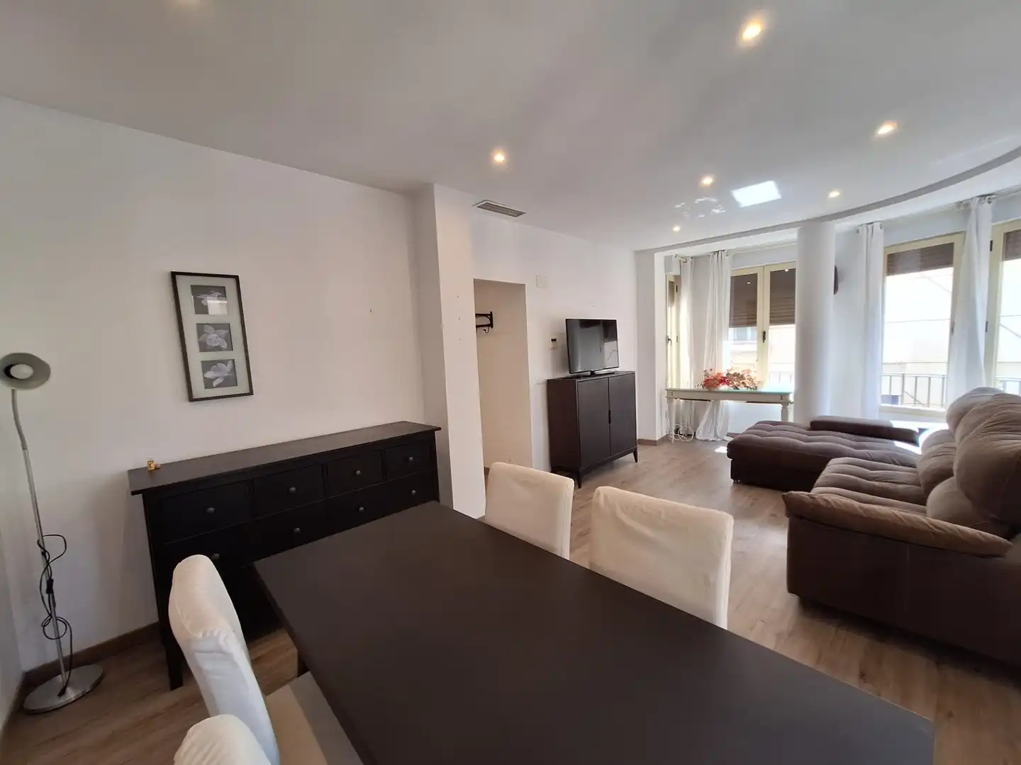 Living room of Flat for rent in Elche / Elx  with Air Conditioner, Heating and Furnished