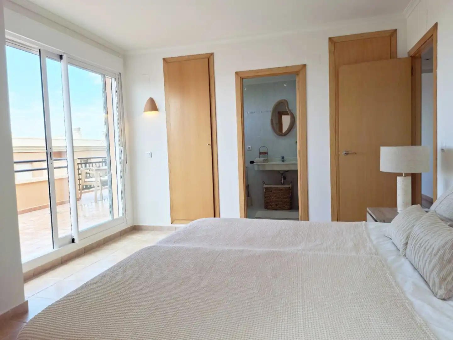 Dormitori de Apartament en venda en Pedreguer amb Jardí privat, Terrassa i Internet