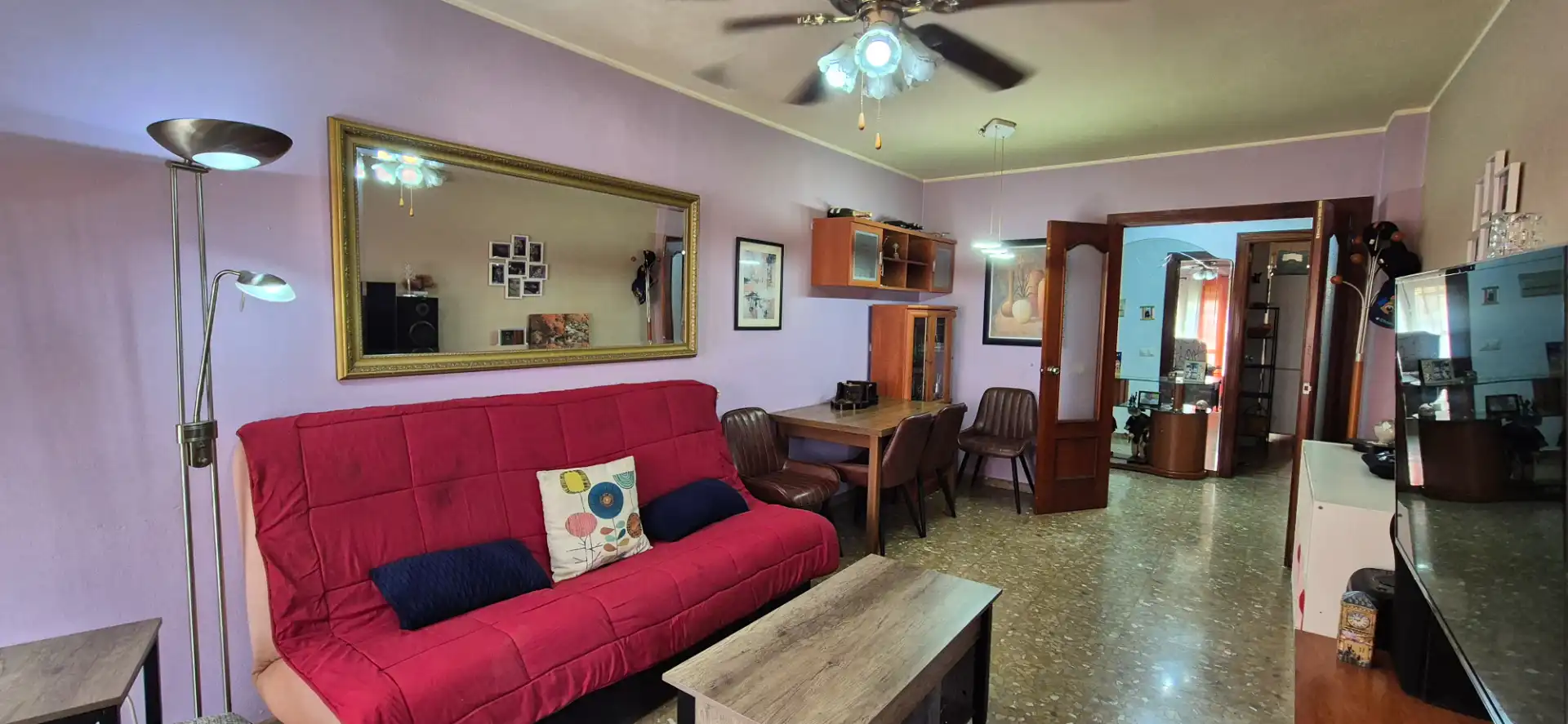 Sala d'estar de Pis en venda en Vélez-Málaga amb Aire condicionat, Terrassa i Moblat