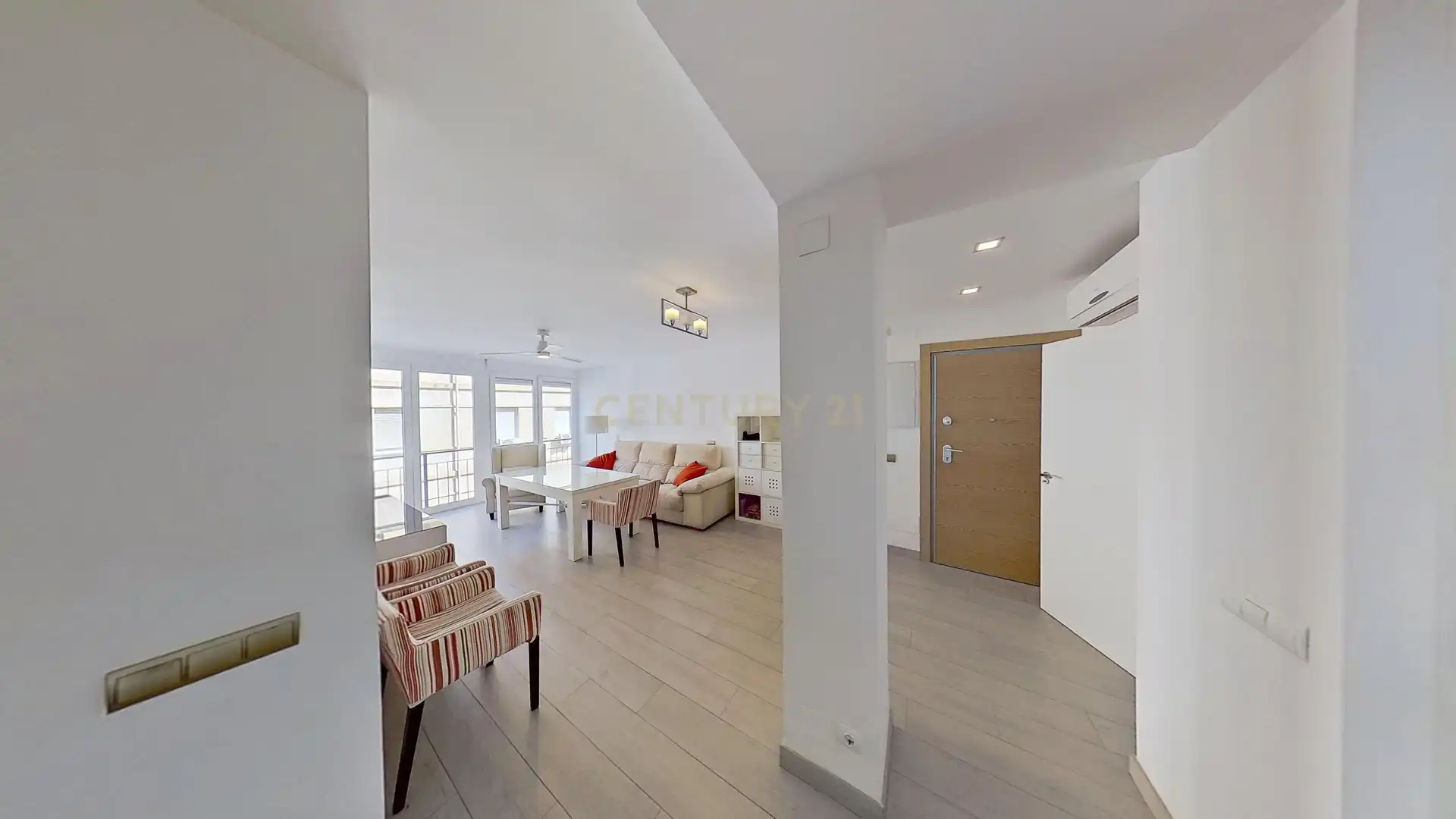 Sala de estar de Apartamento de alquiler en Málaga con Aire acondicionado, Horno y Lavadora