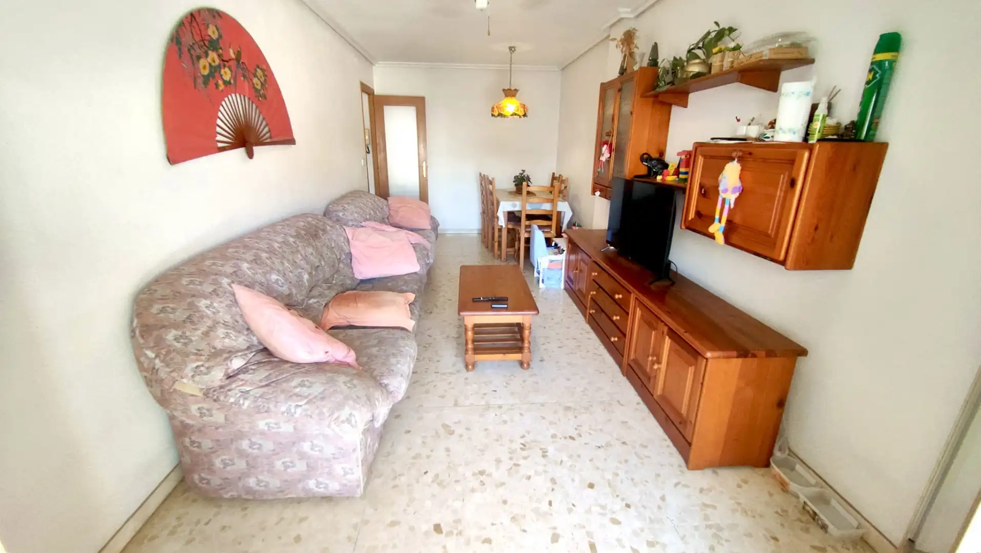 Sala d'estar de Pis en venda en Santa Pola amb Aire condicionat, Terrassa i Moblat