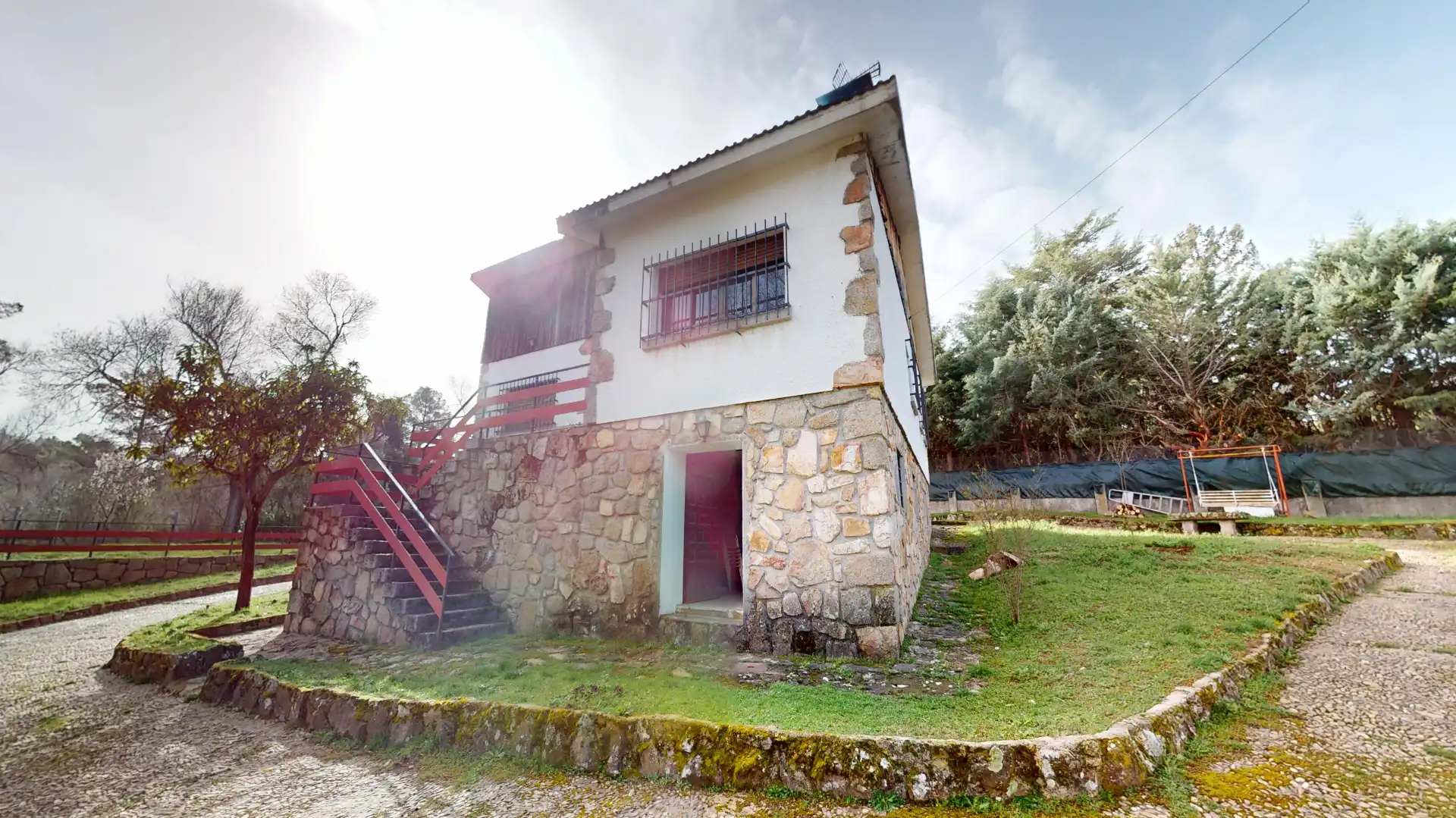 Vista exterior de Casa o chalet en venta en Robledo de Chavela con Calefacción, Jardín privado y Terraza