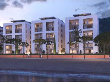 Neubau-Erdgeschosswohnung mit Balkon zum Verkauf in Passeig Marítim 94