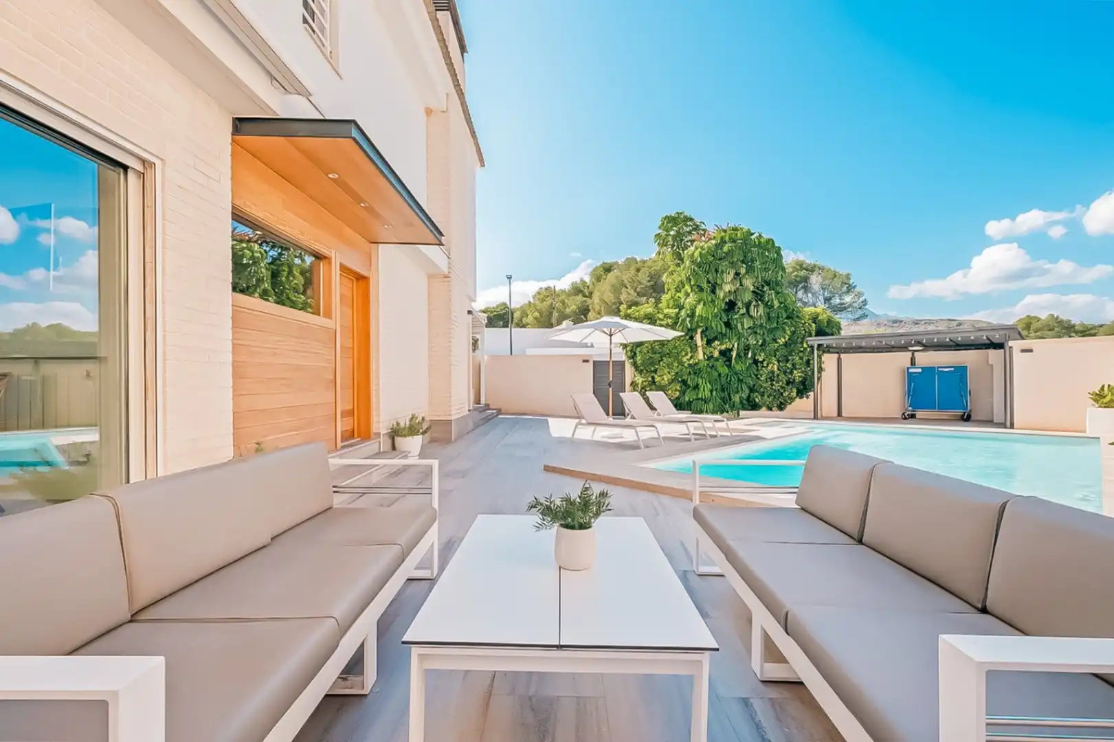 Terraza de Casa o chalet en venta en L'Alfàs del Pi con Aire acondicionado, Calefacción y Piscina