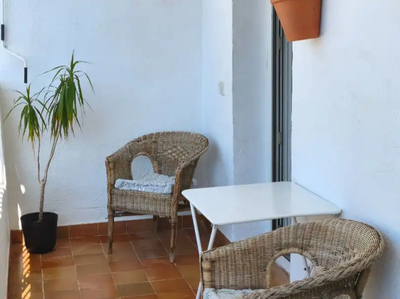 Terrasse von Dachboden zur Miete in Mijas mit Klimaanlage, Terrasse und Balkon