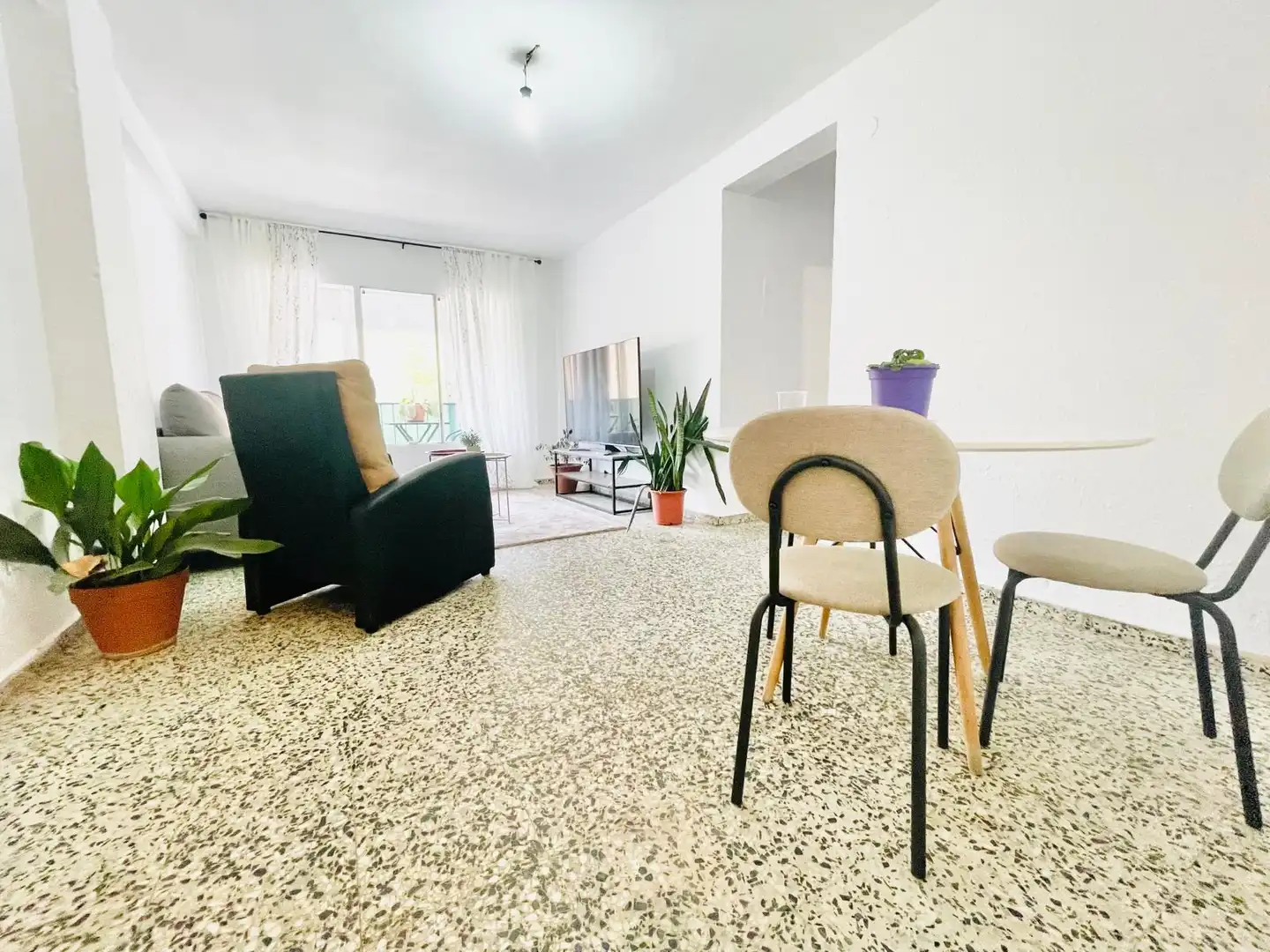 Sala de estar de Piso en venta en Málaga con Terraza