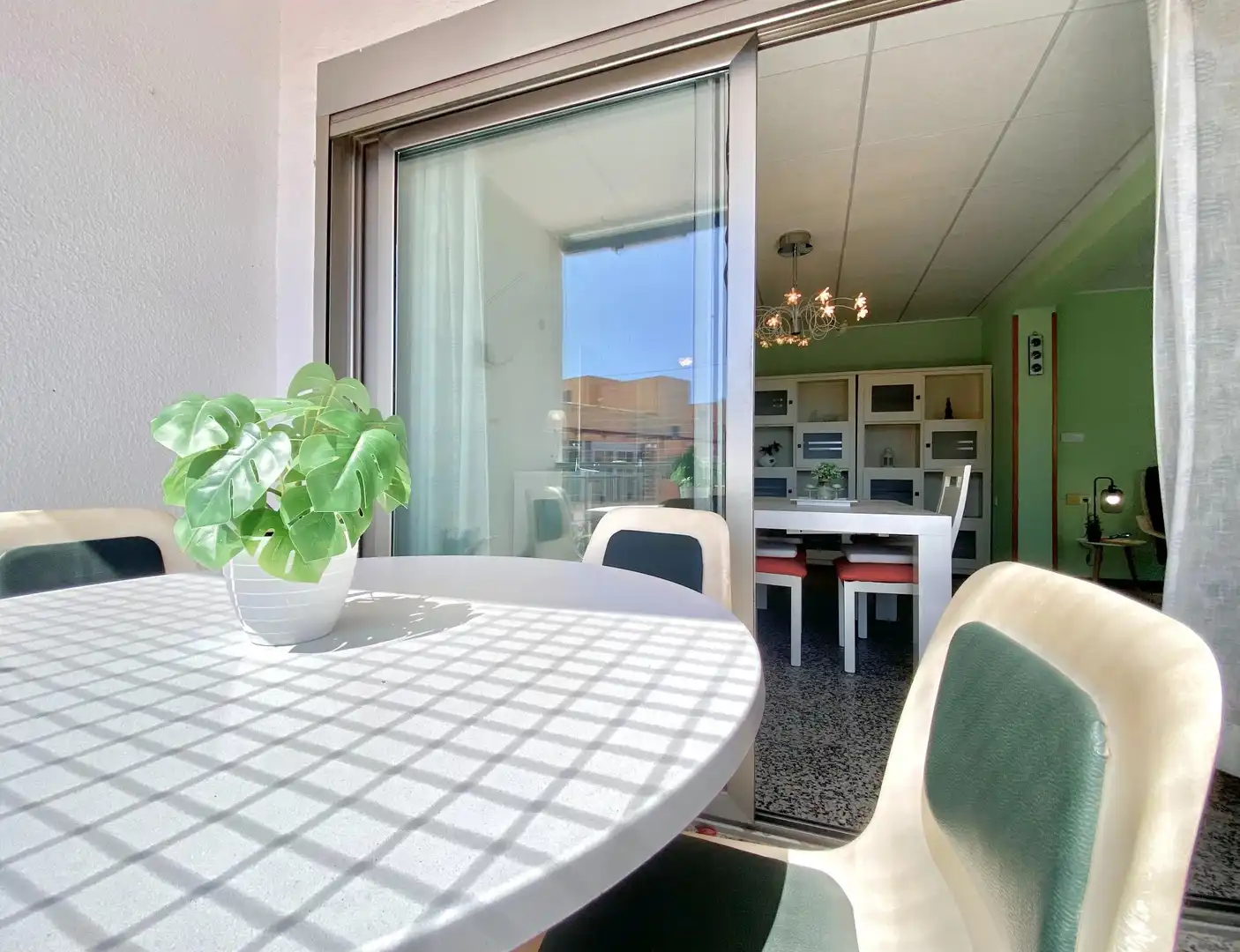 Terrace of Flat for sale in La Pobla de Farnals  with Air Conditioner, Private garden and Balcony