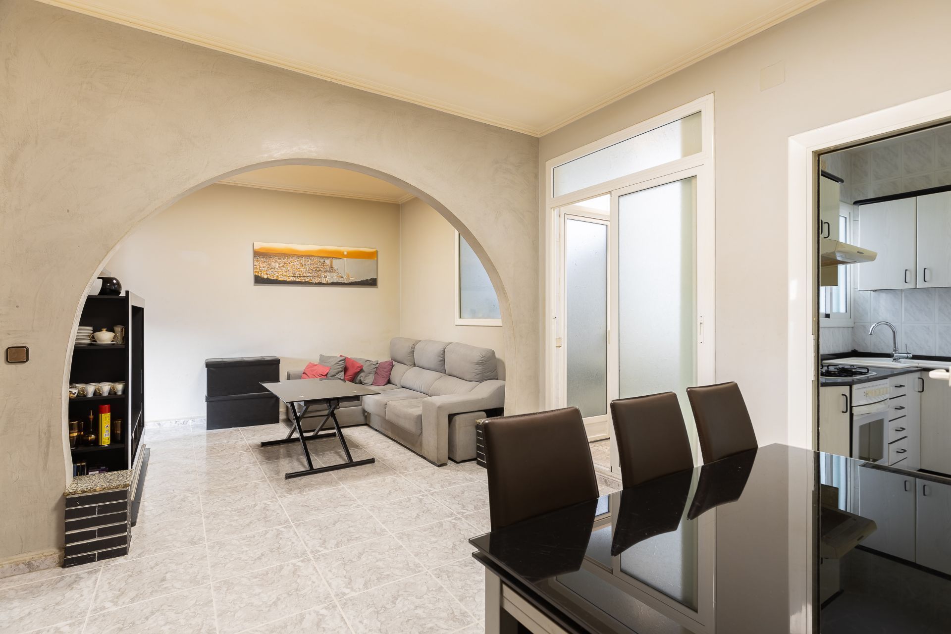 Living room of Flat for sale in Badalona  with Air Conditioner and Terrace