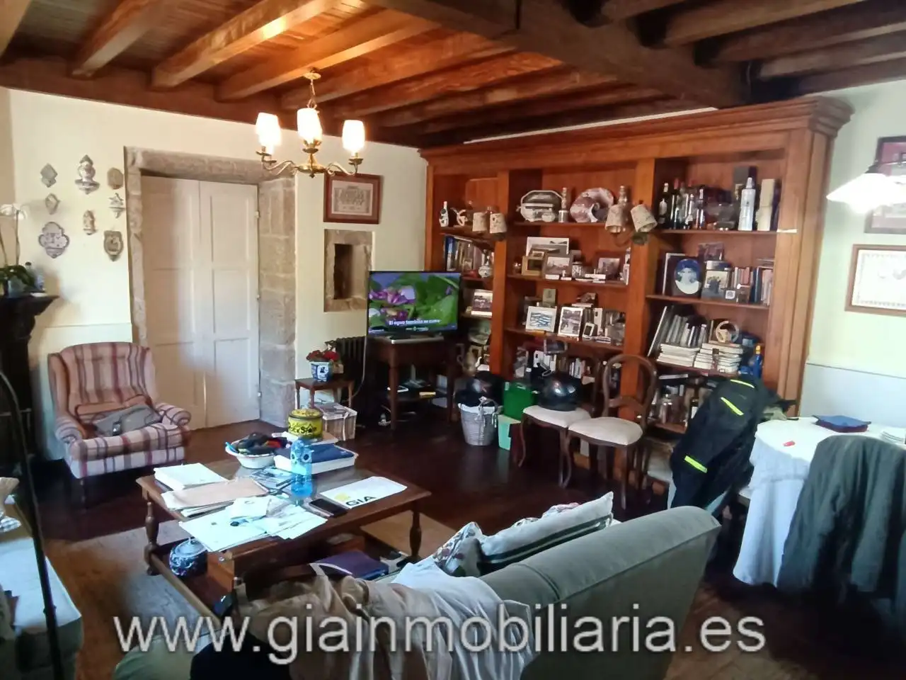 Sala de estar de Casa o chalet en venta en Mondariz con Calefacción, Jardín privado y Terraza