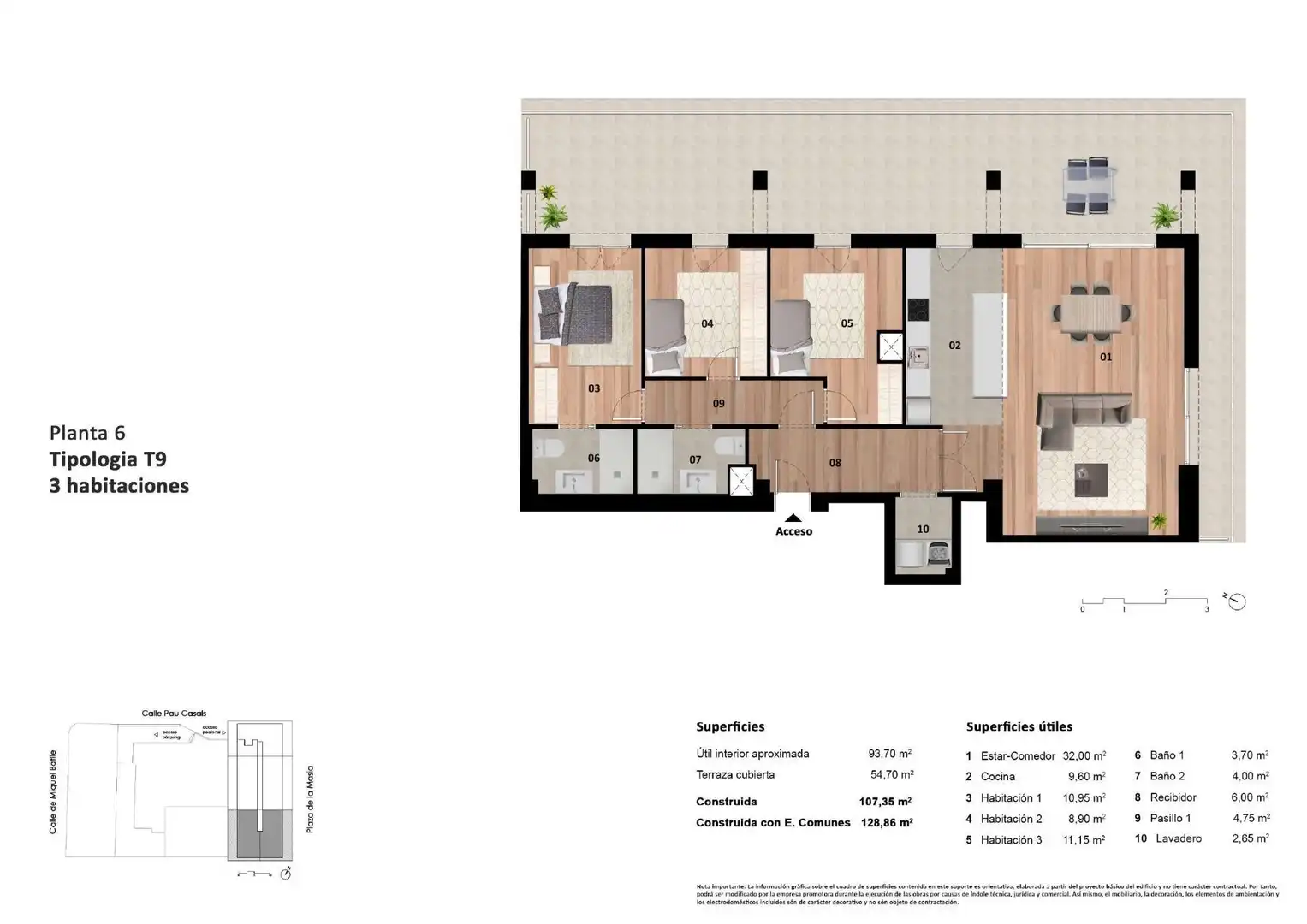 Piso con terraza en venta en Carrer PAU CASALS, imagen 11