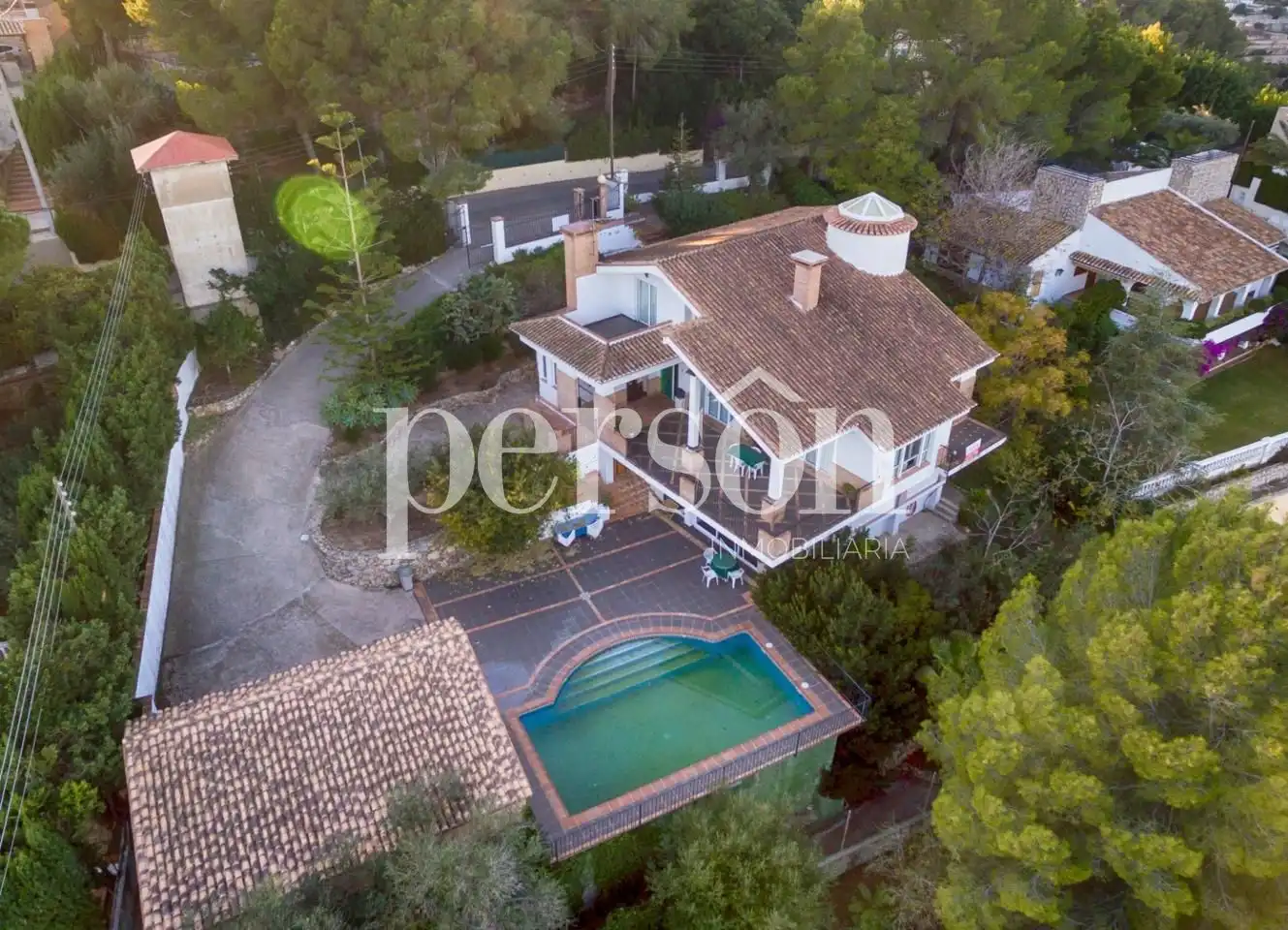 Vista exterior de Casa o chalet en venta en Alzira con Jardín privado, Terraza y Piscina