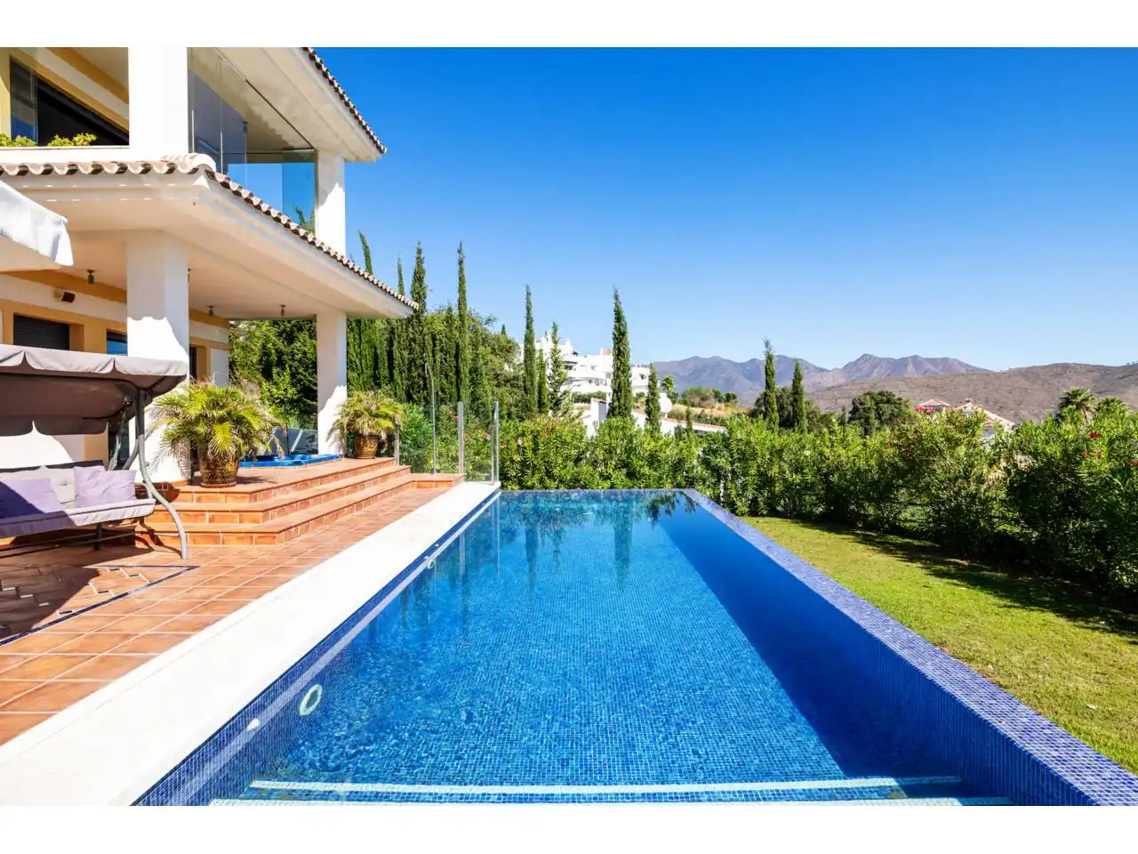 Jardín de Casa o chalet en venta en Ojén con Aire acondicionado, Calefacción y Jardín privado