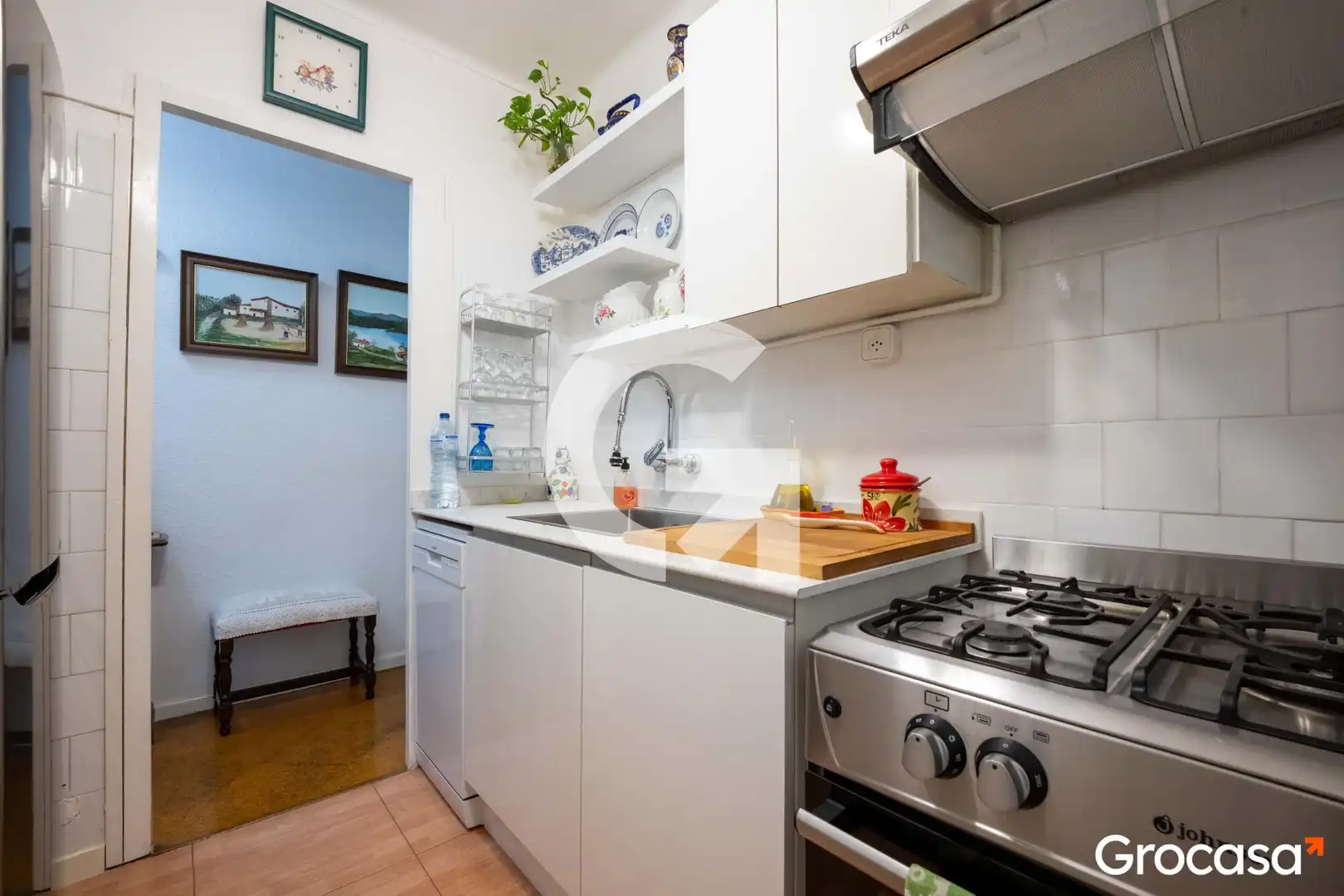 Kitchen of Flat for sale in Mataró  with Air Conditioner, Oven and Washing machine