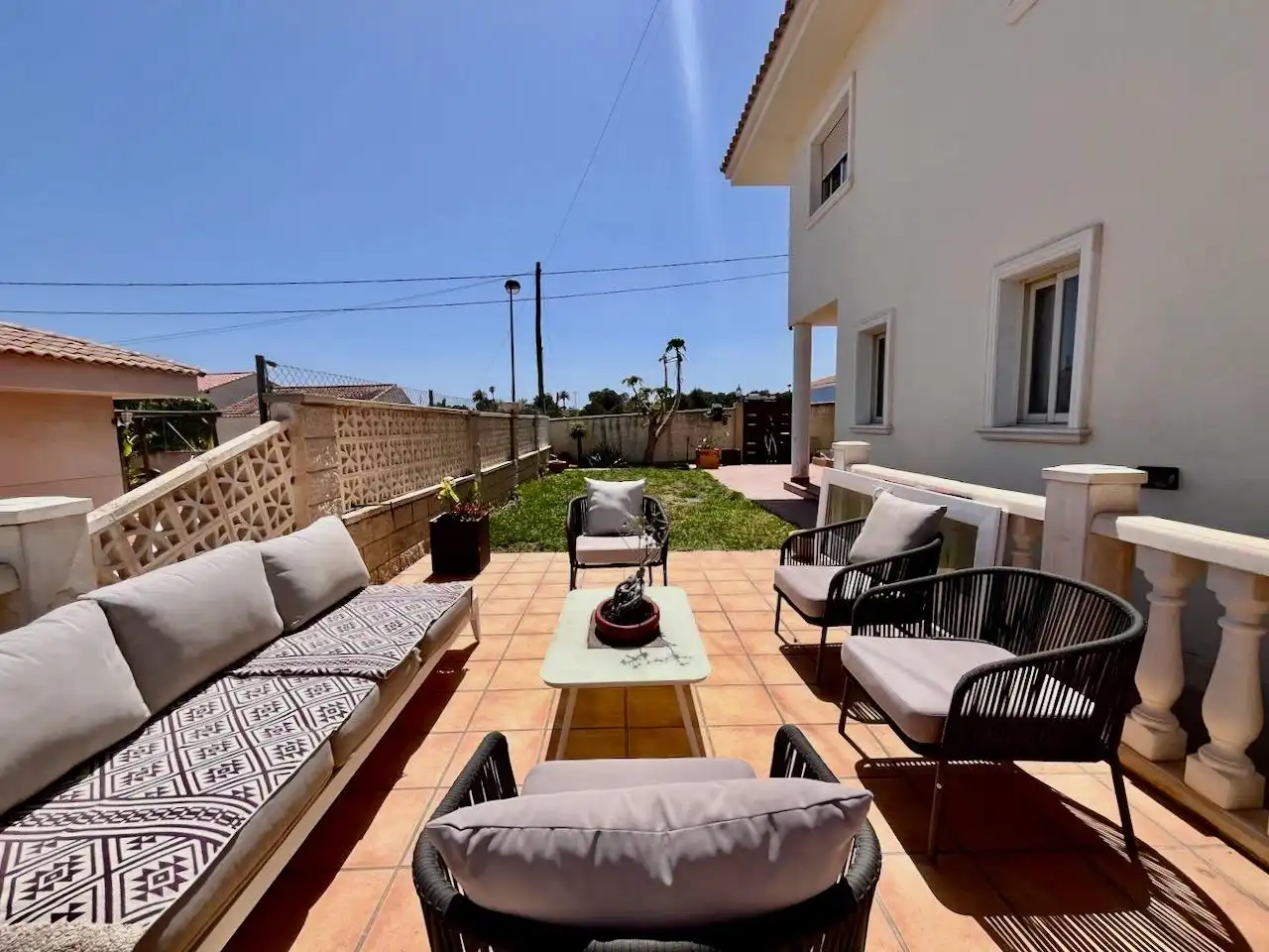 Terrassa de Casa o xalet en venda en L'Alfàs del Pi amb Aire condicionat, Jardí privat i Terrassa