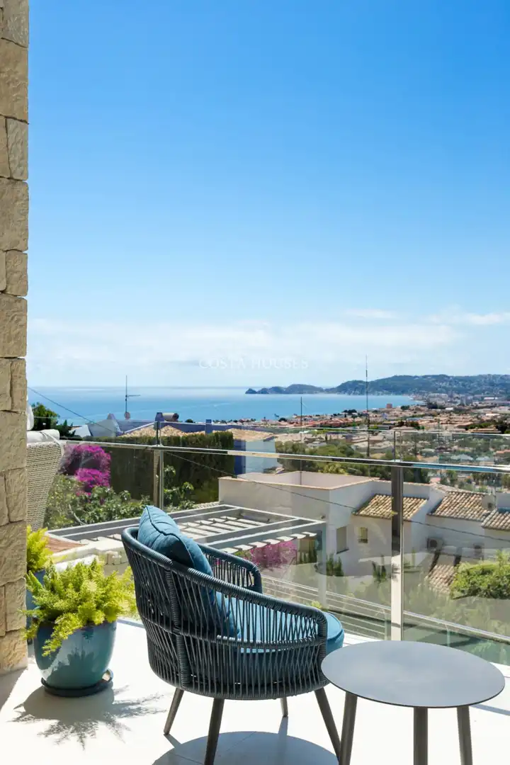 Vista exterior de Casa o chalet en venta en Jávea / Xàbia con Aire acondicionado, Jardín privado y Terraza