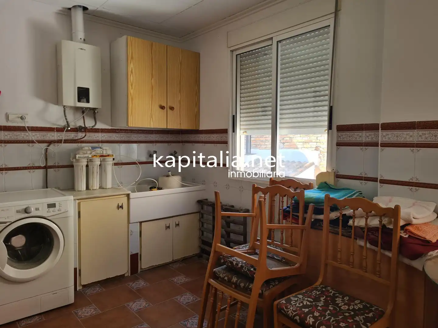 Küche von Wohnung zum Verkauf in Aielo de Malferit mit Klimaanlage, Heizung und Terrasse