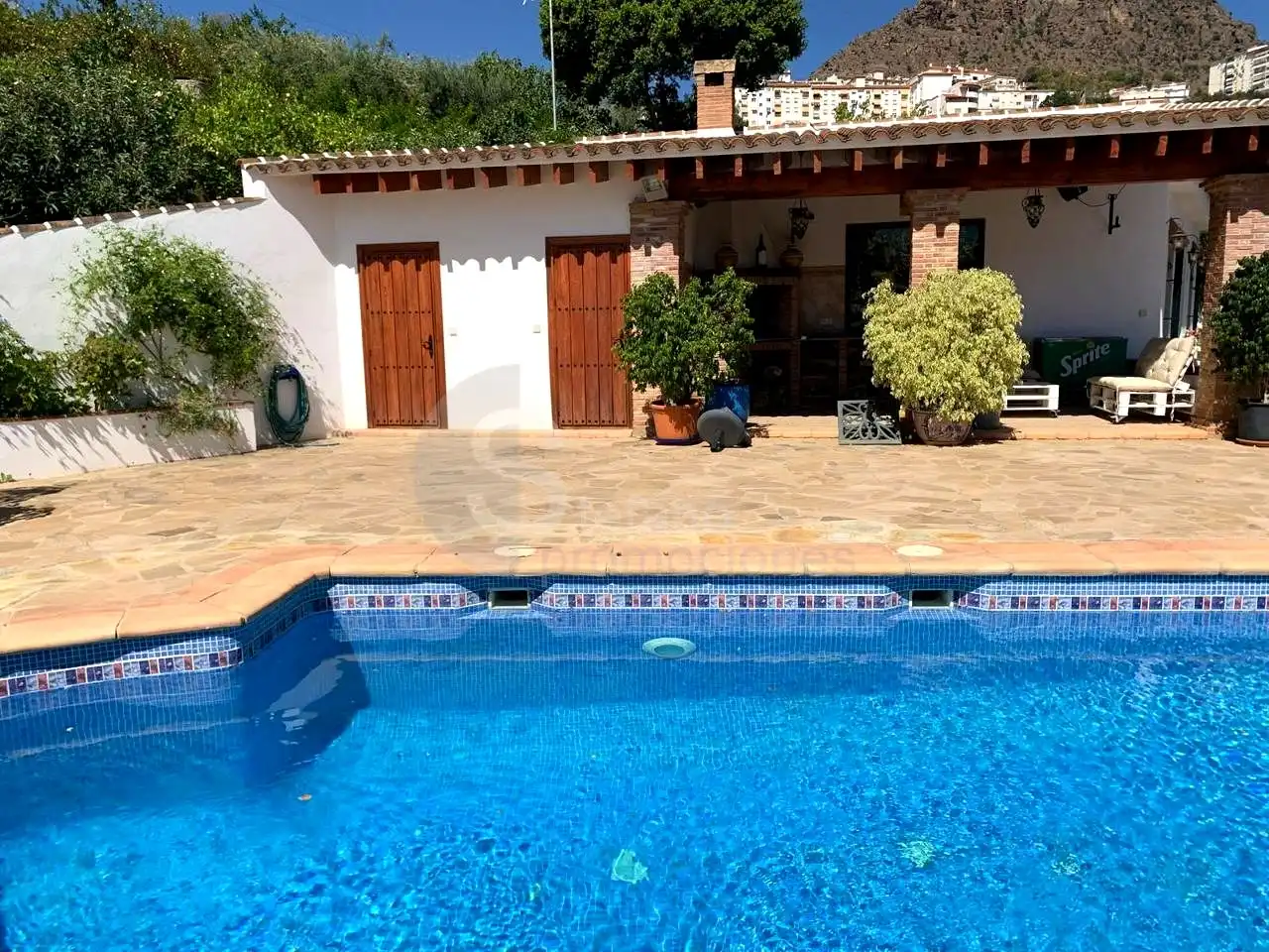 Piscina de Casa o xalet en venda en Álora amb Aire condicionat, Jardí privat i Terrassa