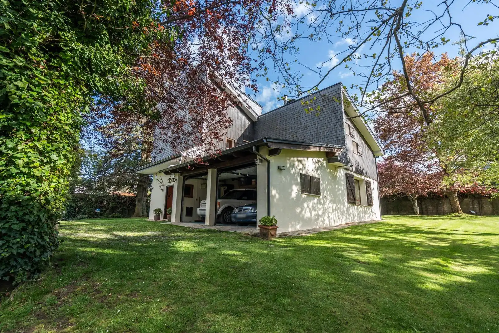 Vista exterior de Casa o chalet en venta en El Espinar con Calefacción, Jardín privado y Terraza