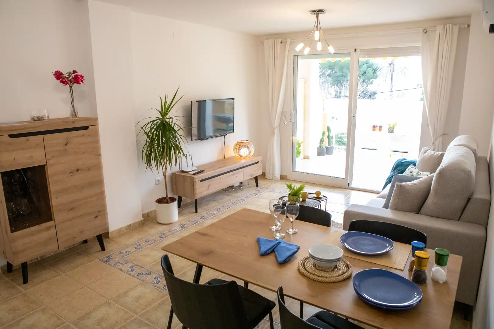 Living room of Apartments for rent in Dénia  with Air Conditioner, Heating and Terrace