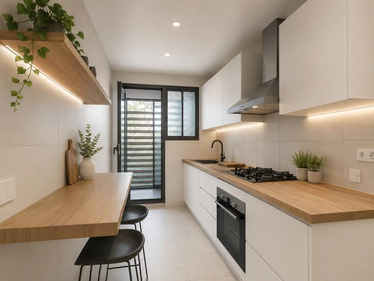 Cocina de Piso en venta en Vilanova i la Geltrú con Jardín privado y Balcón