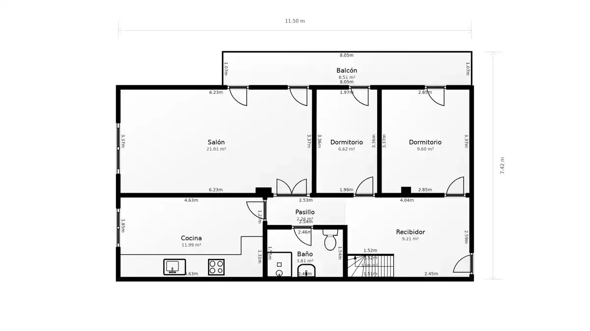 Dúplex en venta en Fraga con Aire acondicionado, Calefacción y Terraza
