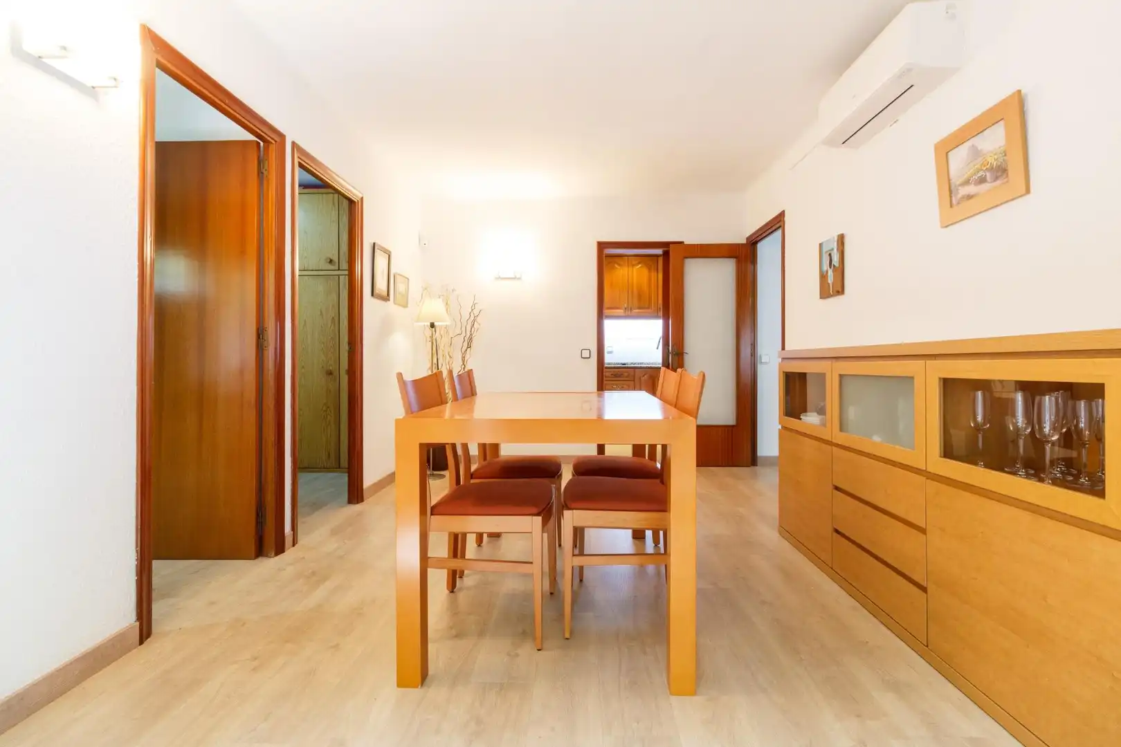 Esszimmer von Wohnung zum Verkauf in Viladecans mit Klimaanlage, Parkett und Balkon