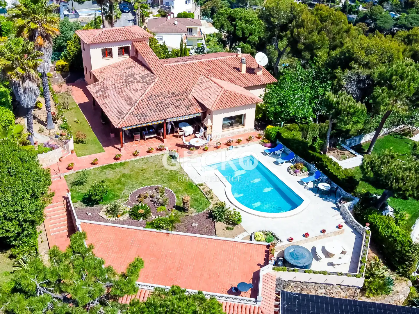 Jardí de Casa o xalet en venda en Lloret de Mar amb Calefacció, Jardí privat i Terrassa
