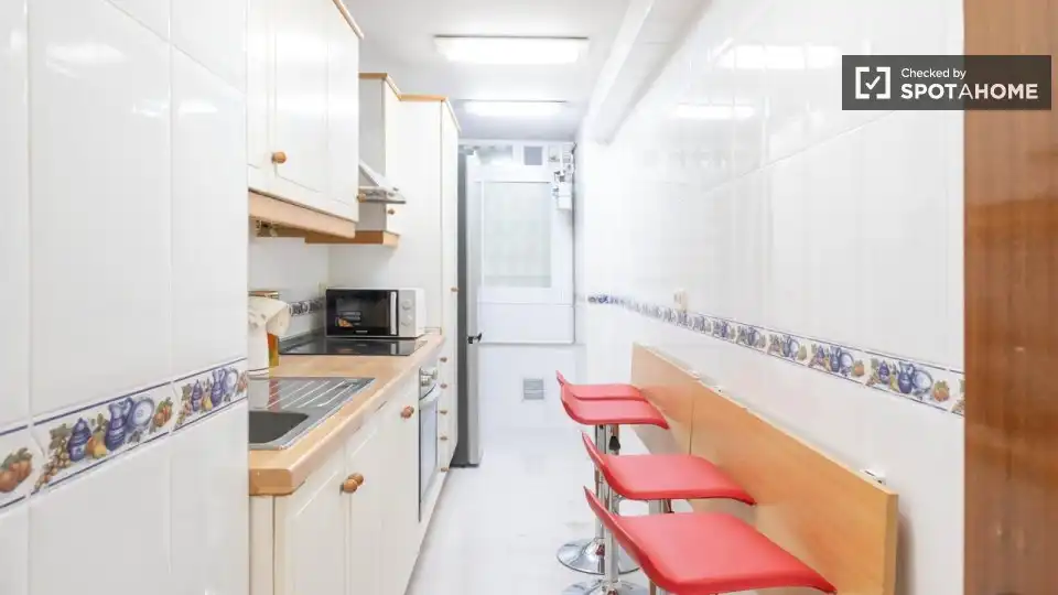 Kitchen of Flat for rent in Madrid  with Air Conditioner, Heating and Furnished