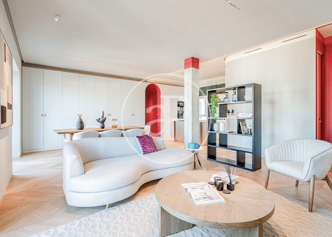 Living room of Flat for sale in  Madrid Capital  with Air Conditioner, Heating and Terrace