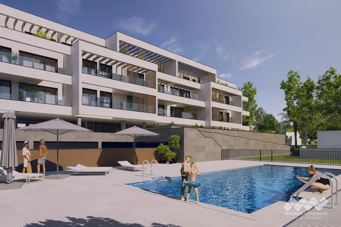 Piscina de Piso en venta en Torremolinos con Terraza y Piscina comunitaria