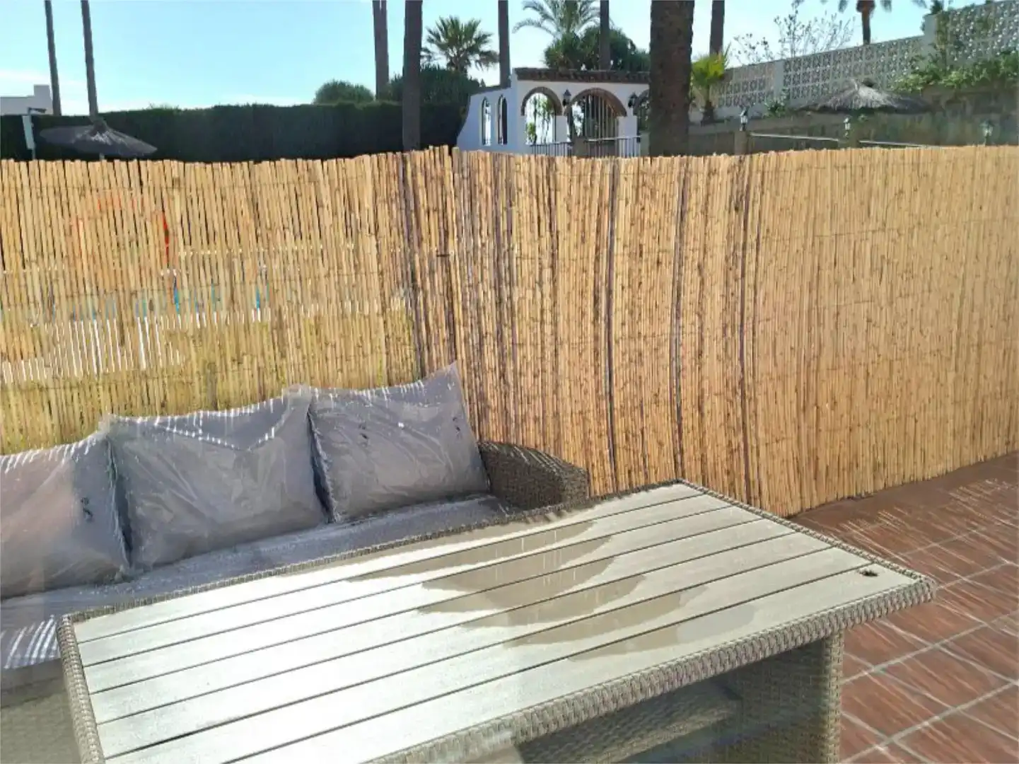 Terrace of Flat for sale in Manilva  with Air Conditioner and Swimming Pool