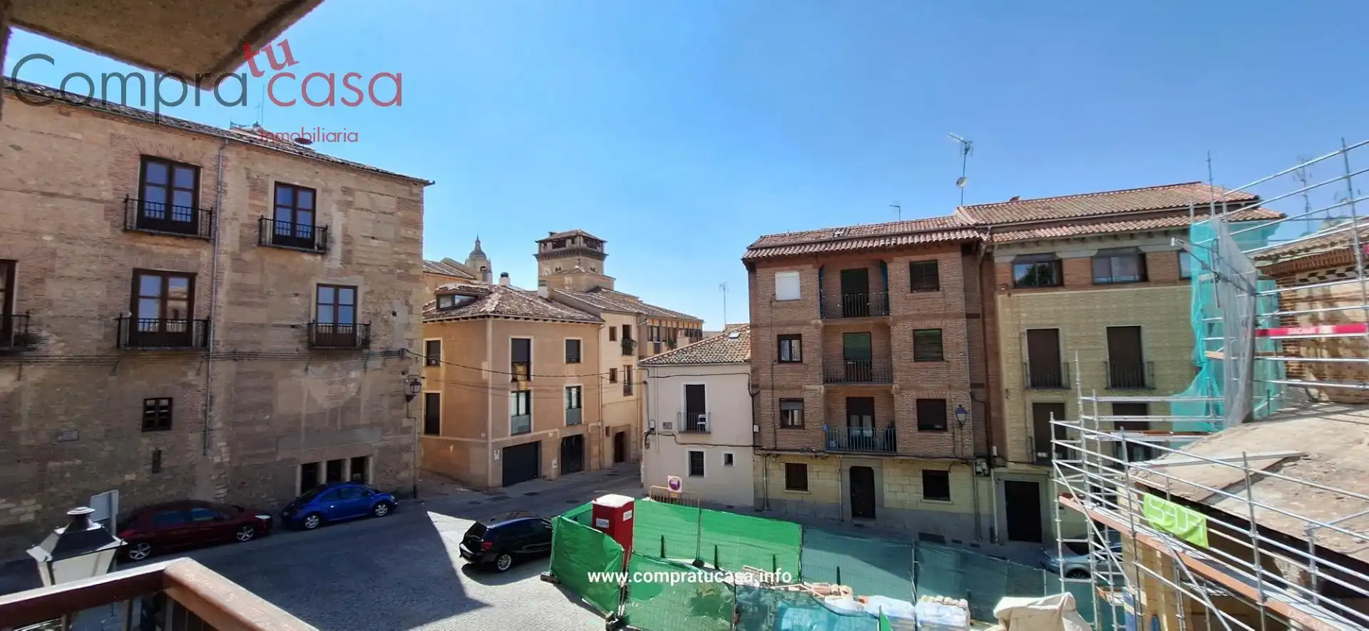 Vista exterior de Piso de alquiler en Segovia con Calefacción, Terraza y Amueblado