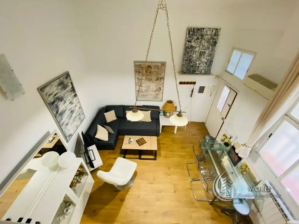 Living room of Duplexes for rent in Madrid  with Air Conditioner, Heating and Furnished