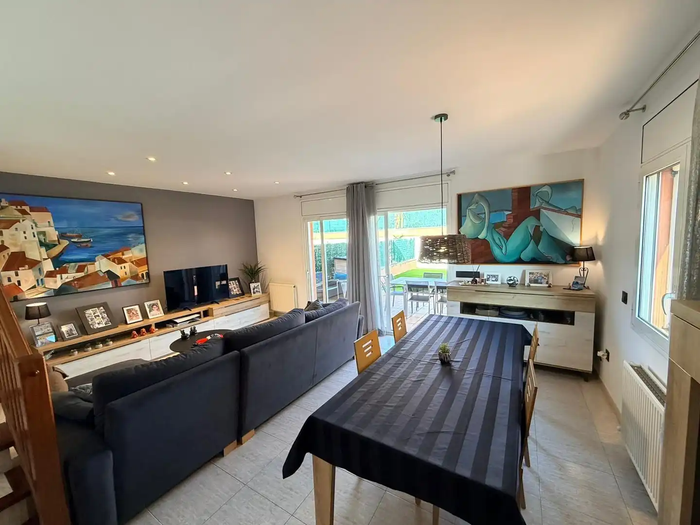 Living room of Houses for sale in El Far d'Empordà  with Air Conditioner, Heating and Private garden