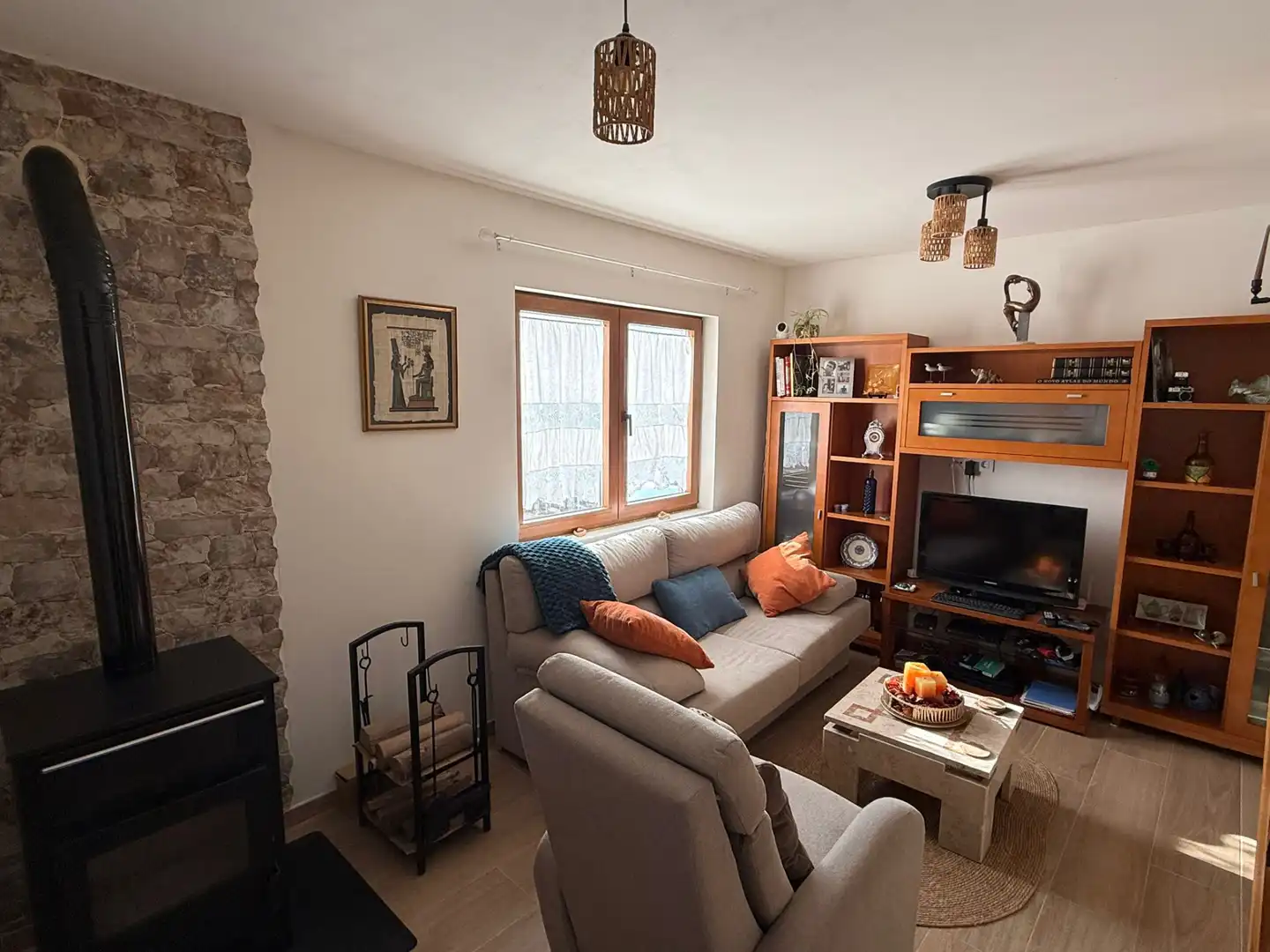 Living room of Houses for rent in Ferrol  with Private garden, Terrace and Furnished