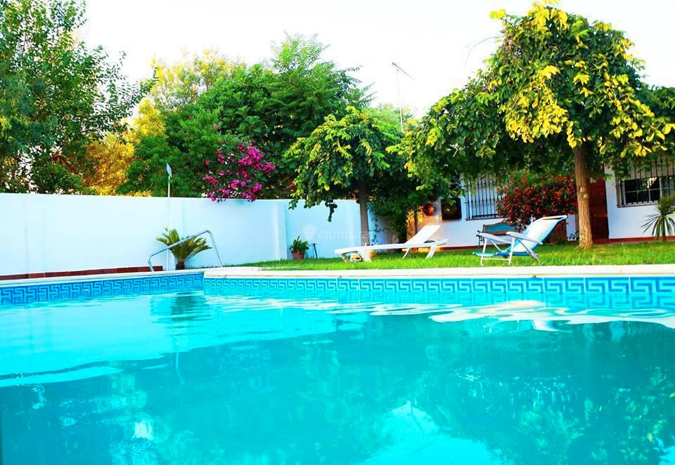 Piscina de Finca rústica en venda en Montijo amb Jardí privat, Piscina i Moblat