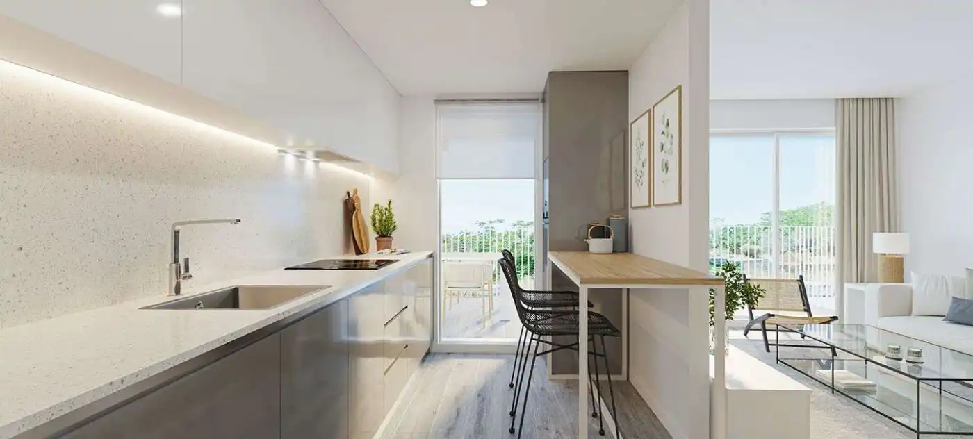 Cocina de Apartamento en venta en Jávea / Xàbia con Piscina