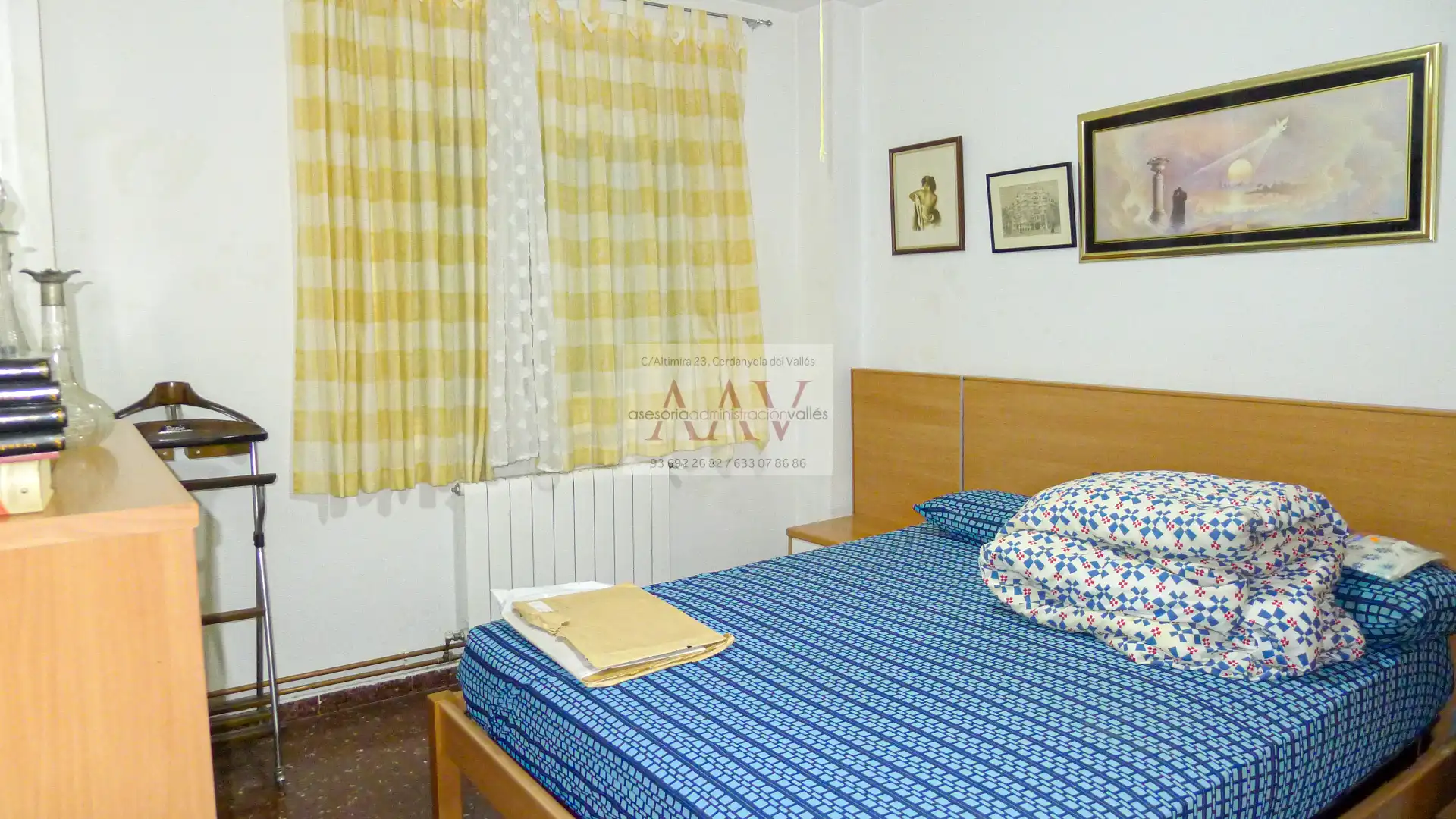 Schlafzimmer von Wohnung zum Verkauf in Cerdanyola del Vallès mit Klimaanlage, Heizung und Balkon